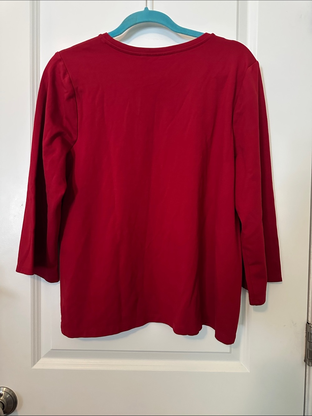 Chico's Scarlet Ponte Tunic with Floral Sequin Accent - Picture 6 of 12
